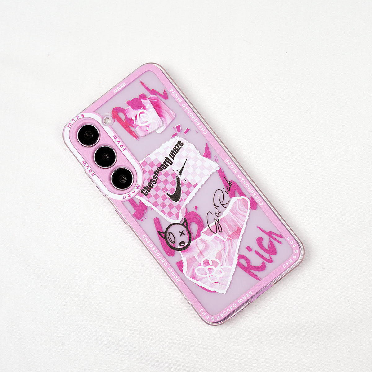 Pink Maze Street Art Case - Galaxy