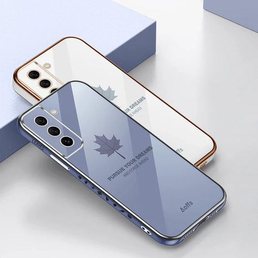 Galaxy S22 Electroplated Maple Leaf Case