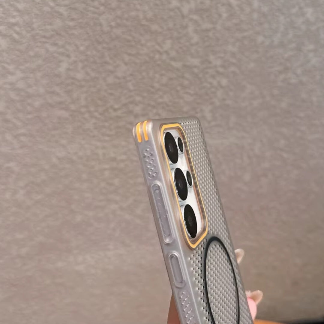 Grid Mesh Cooling MagSafe Case - Galaxy