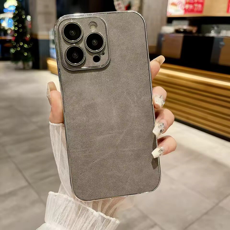 Electroplated Lambskin Protective Case