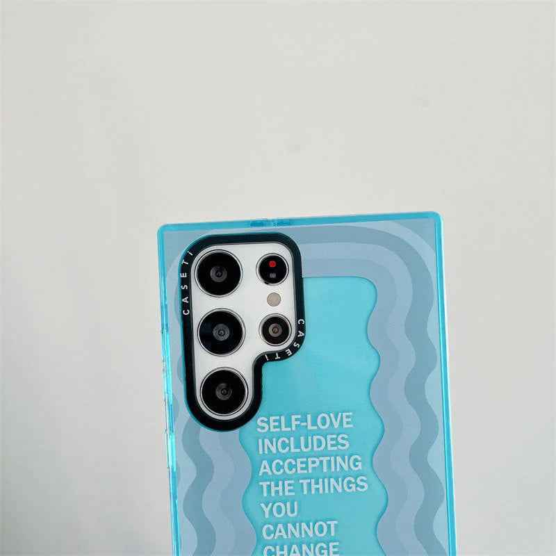 Galaxy - Inspirational Text Wave Case