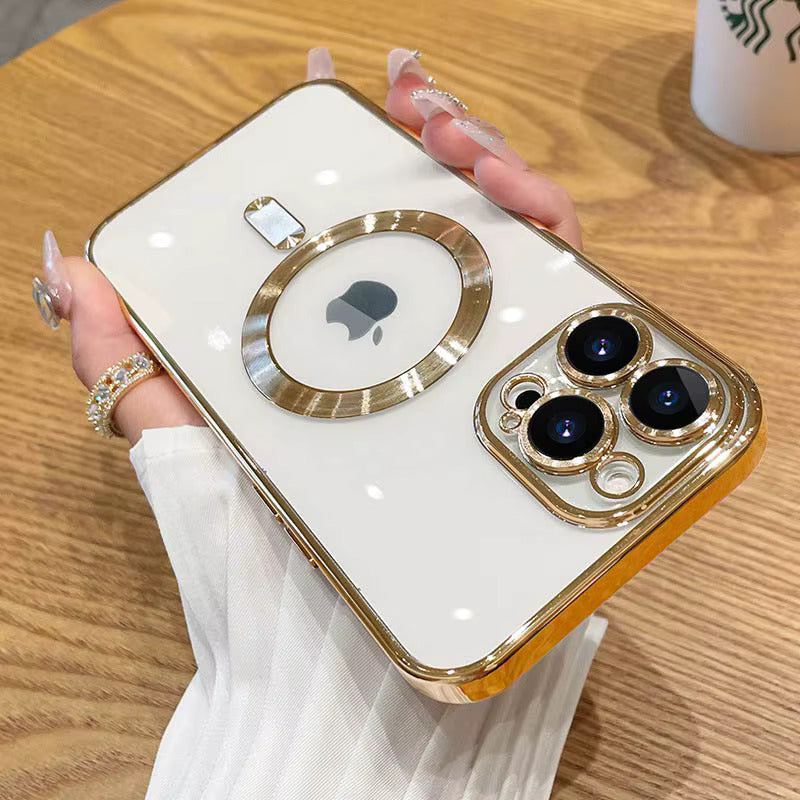 iPhone - Electroplating Glitter Transparent Magsafe Case