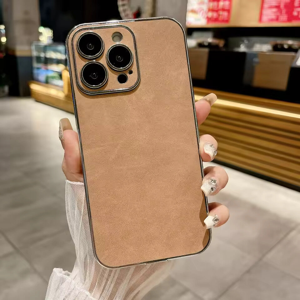Electroplated Lambskin Protective Case