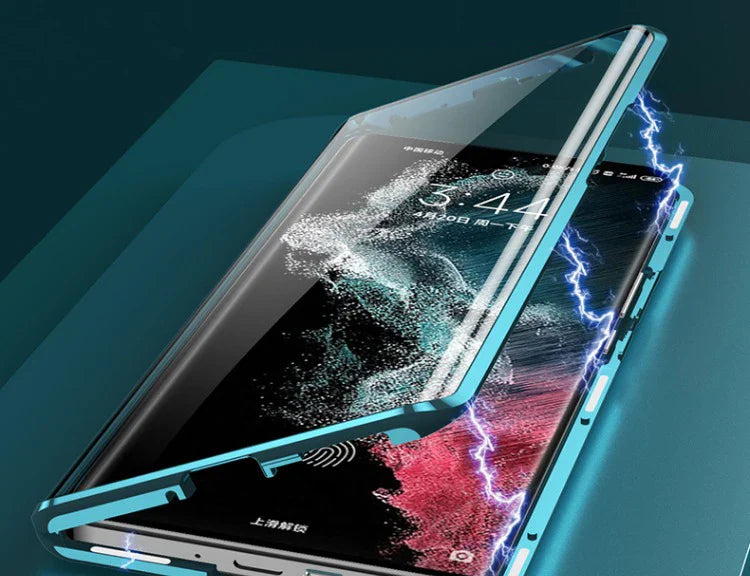 Dual Sided Leather Magnetic Case - Samsung