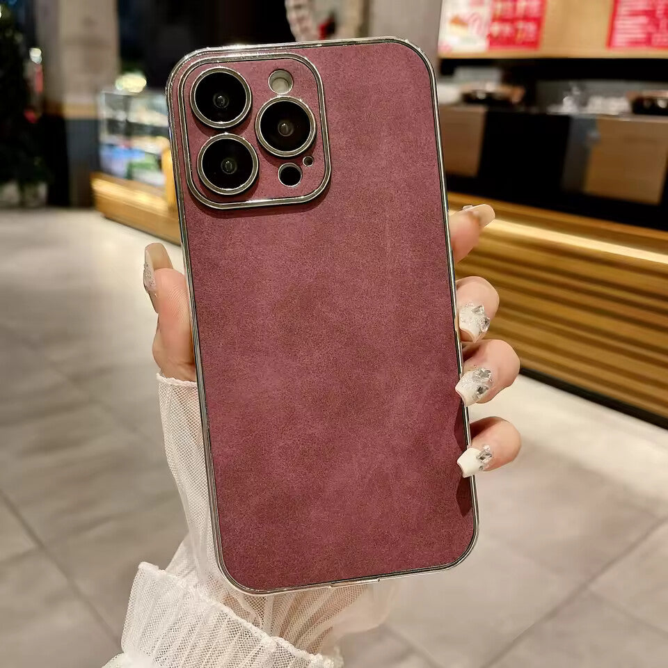 Electroplated Lambskin Protective Case