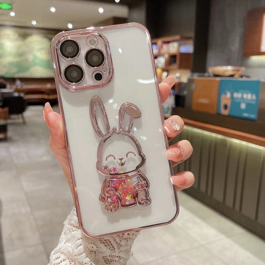 Rabbit Pattern Glitter Case