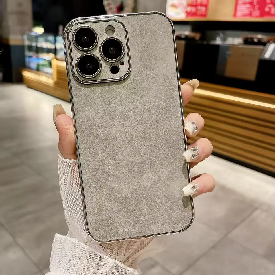 Electroplated Lambskin Protective Case