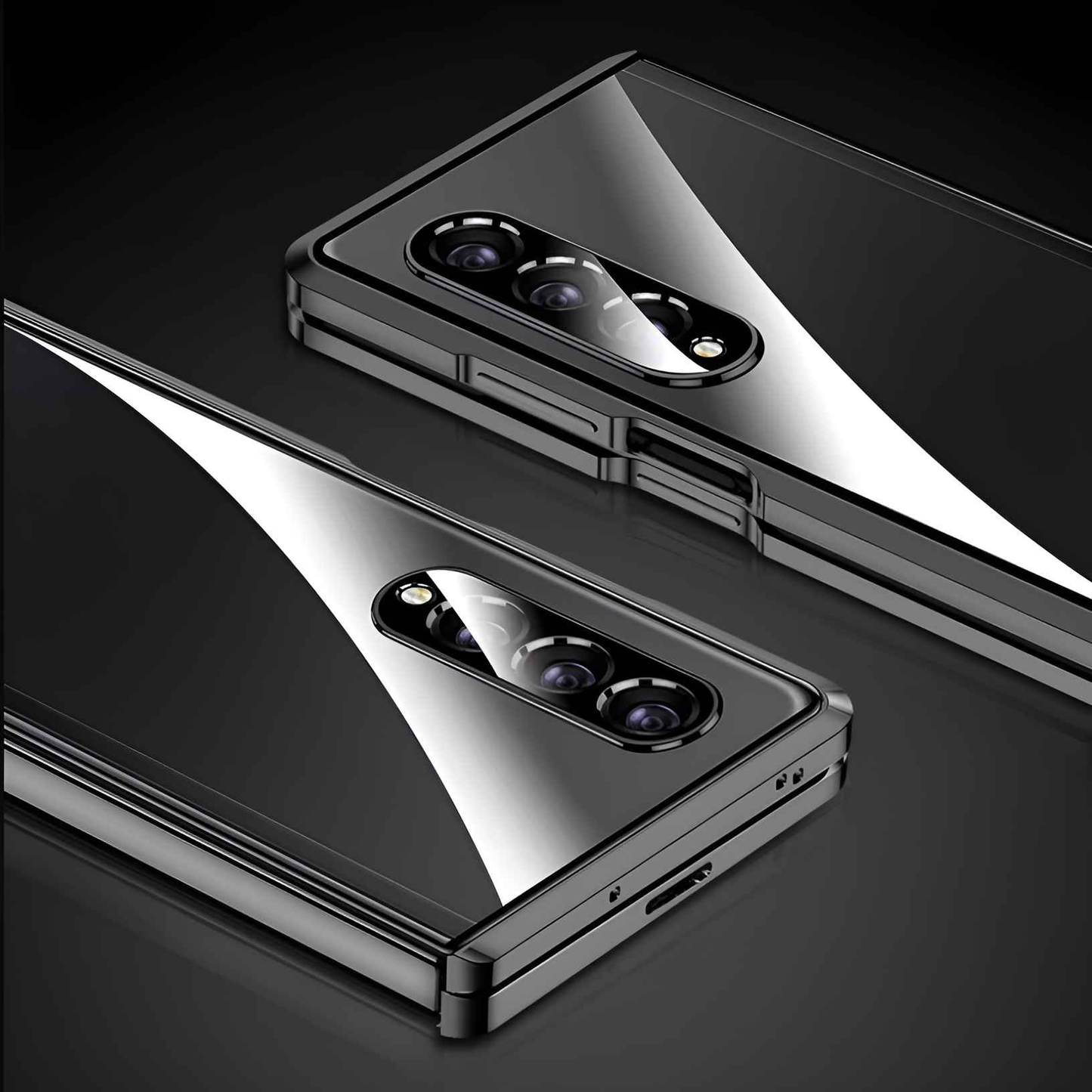 Galaxy Z Fold4 - Double Sided Magnetic Metal Frame Case