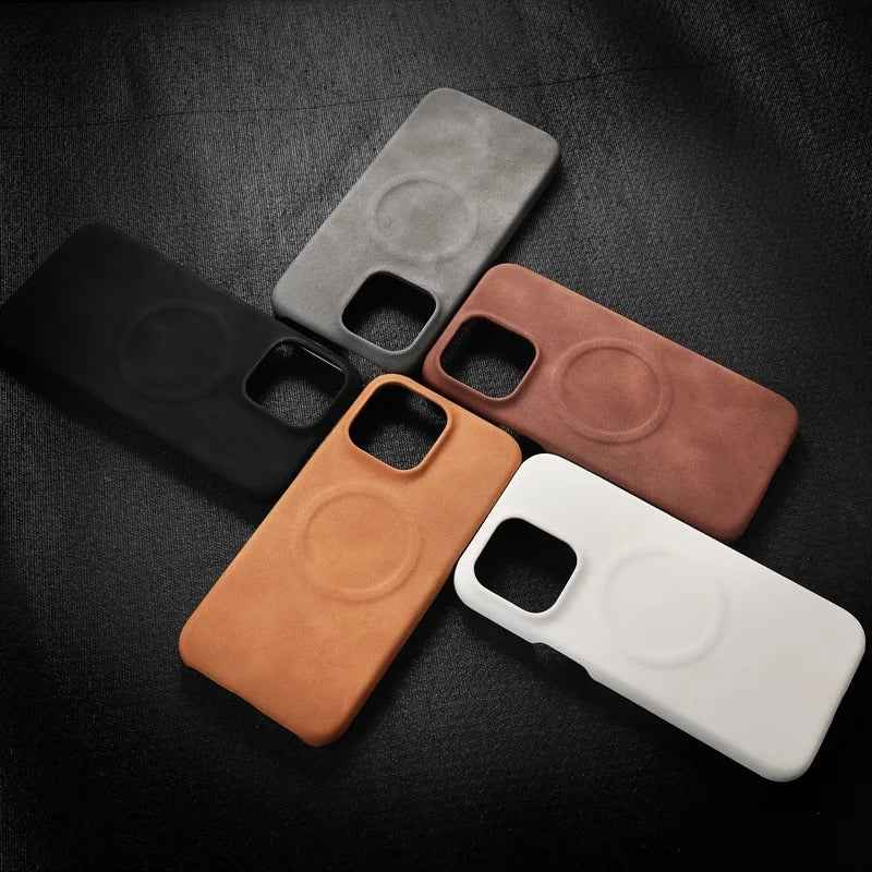 Suede Leather MagSafe Case