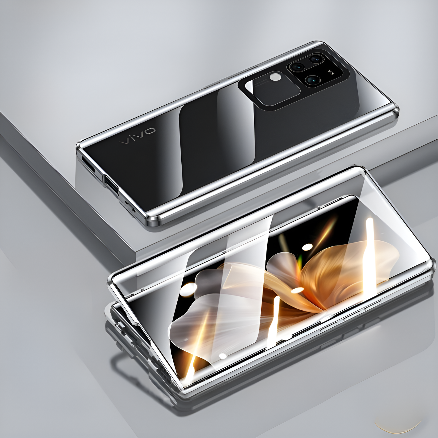 Vivo Series Double Sided Magnetic Metal Frame Case
