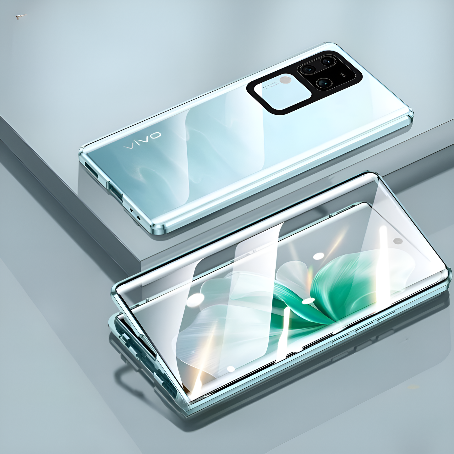 Vivo Series Double Sided Magnetic Metal Frame Case