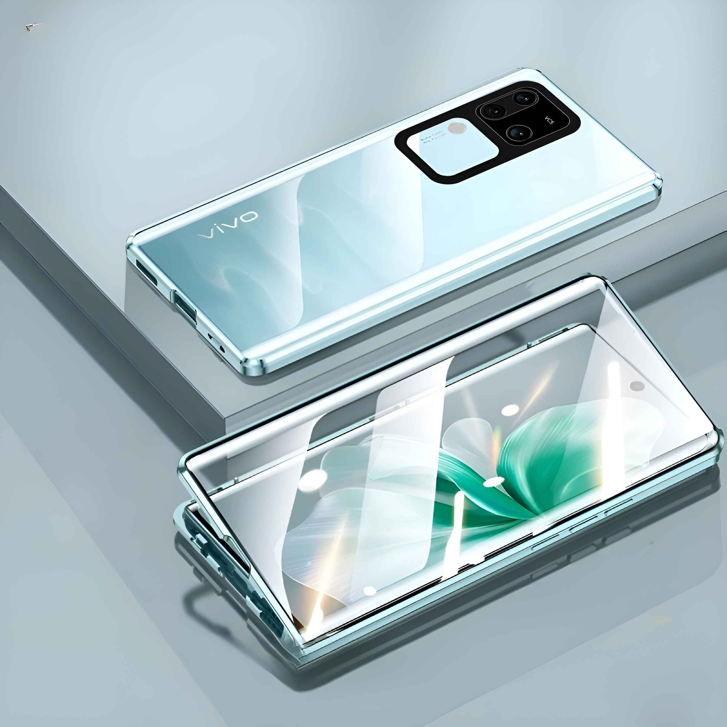 Vivo V30 Series Double Sided Magnetic Metal Frame Case