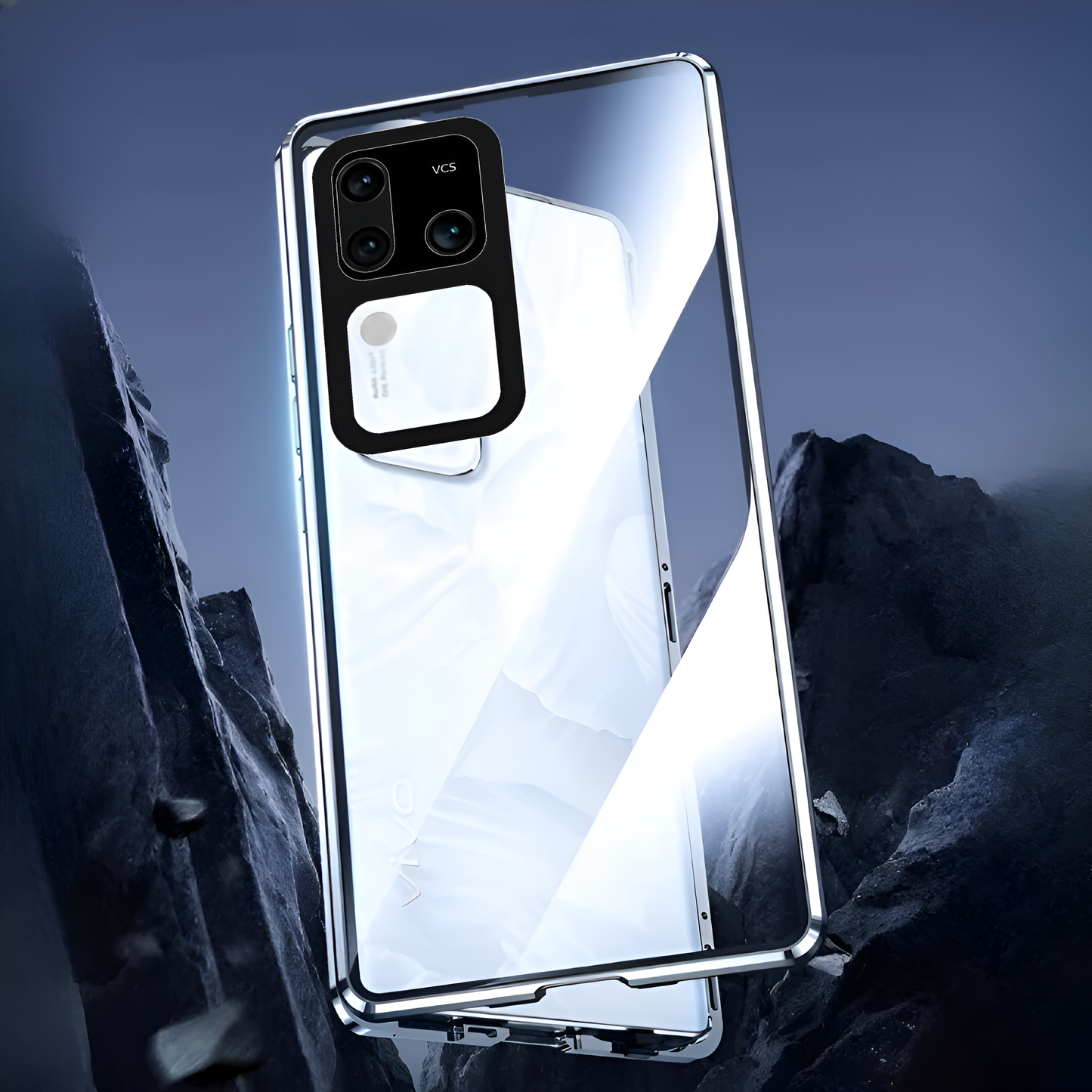Vivo Series Double Sided Magnetic Metal Frame Case