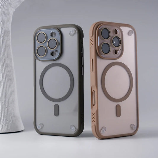 iPhone Series - Transparent Anti slip Cooling MagSafe Case