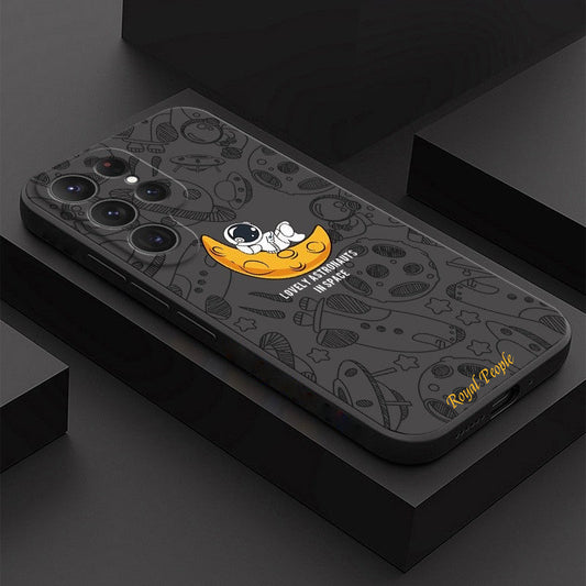 Galaxy S Series - Luxury Astronaut In Space Silicone Case