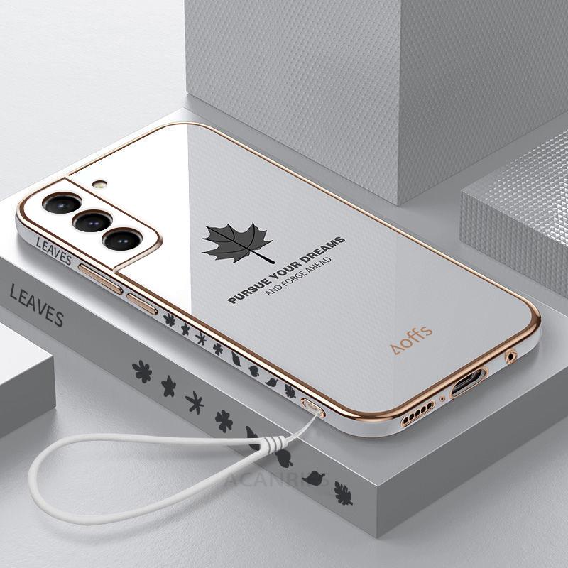 Galaxy S22 Electroplated Maple Leaf Case