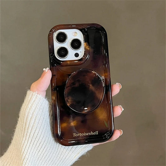 Amber Tortoise Grip Case