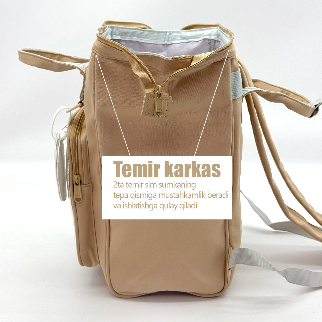 Soft Canvas Backpack - Beige