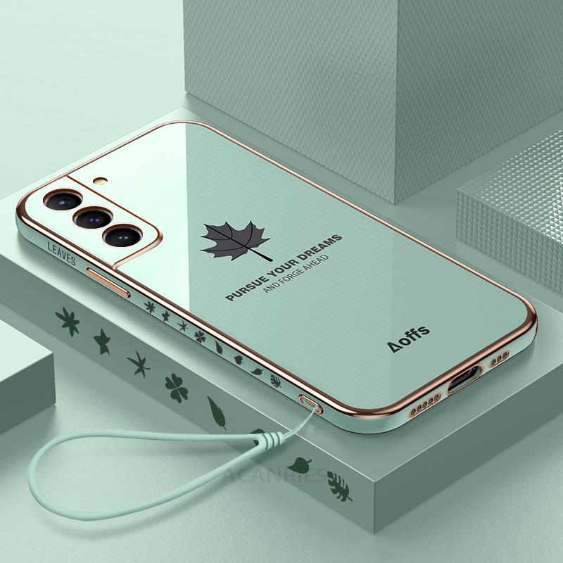 Galaxy S22 Electroplated Maple Leaf Case