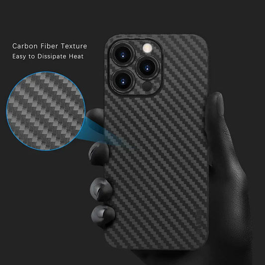 iPhone 14 Series - Ultra Thin Carbon Fiber Texture Case