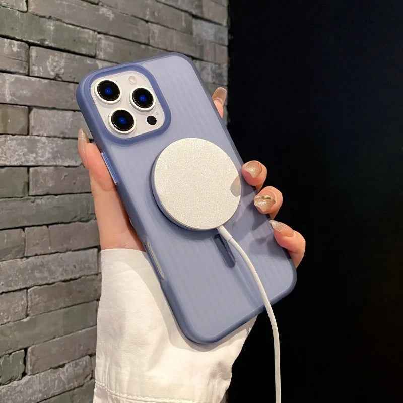 iPhone Series - Corrugated Pattern Magsafe Case