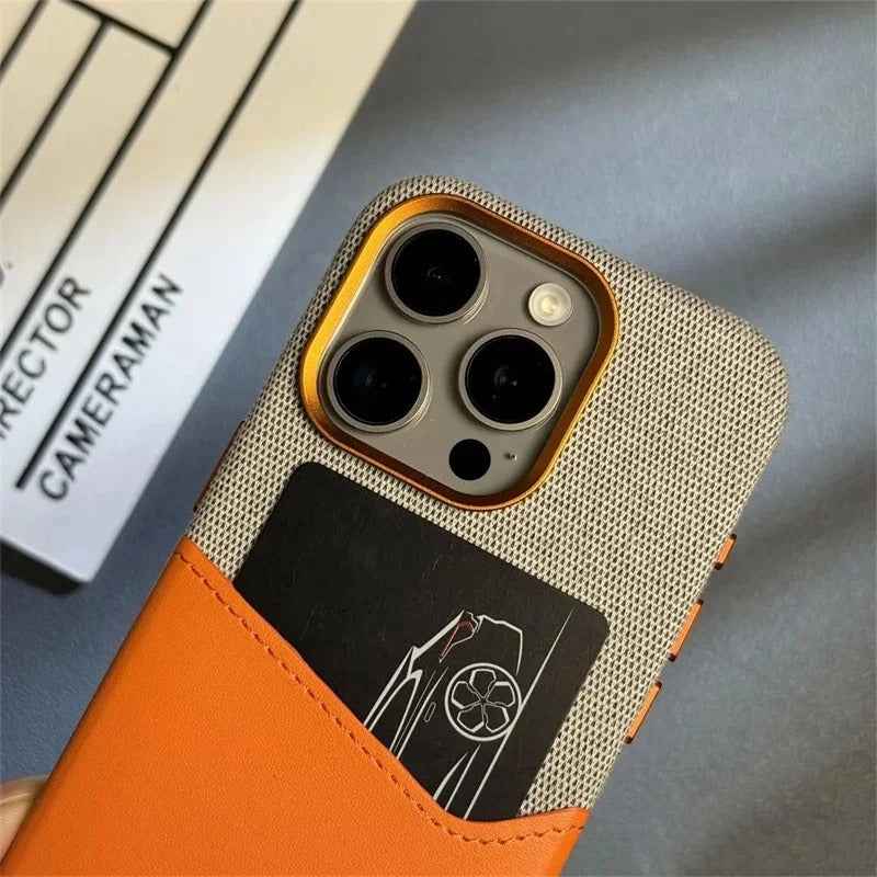 iPhone - Premium Duplex Jeansy Leather Case