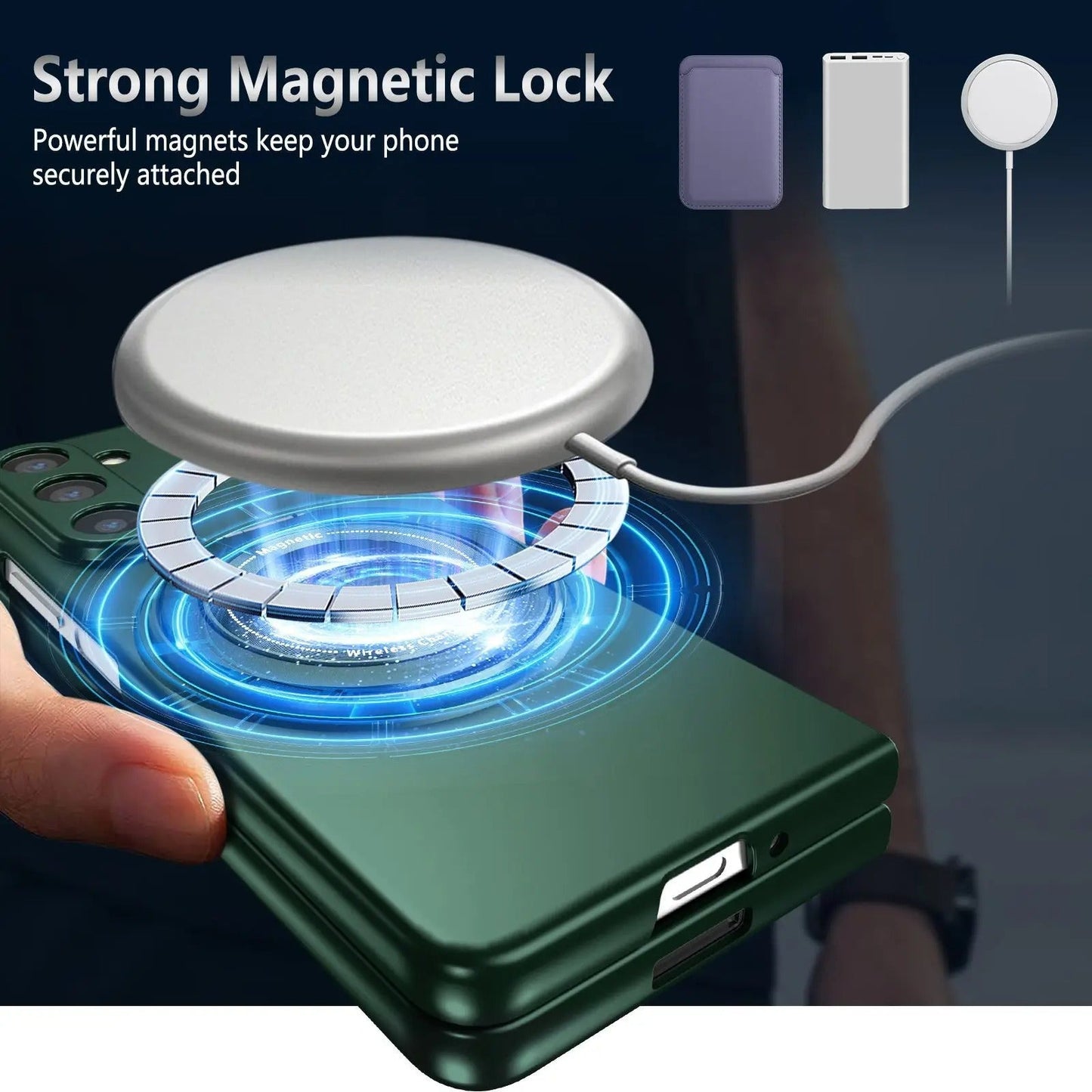 Galaxy Z Fold Series - Magnetic Ring Kickstand Case