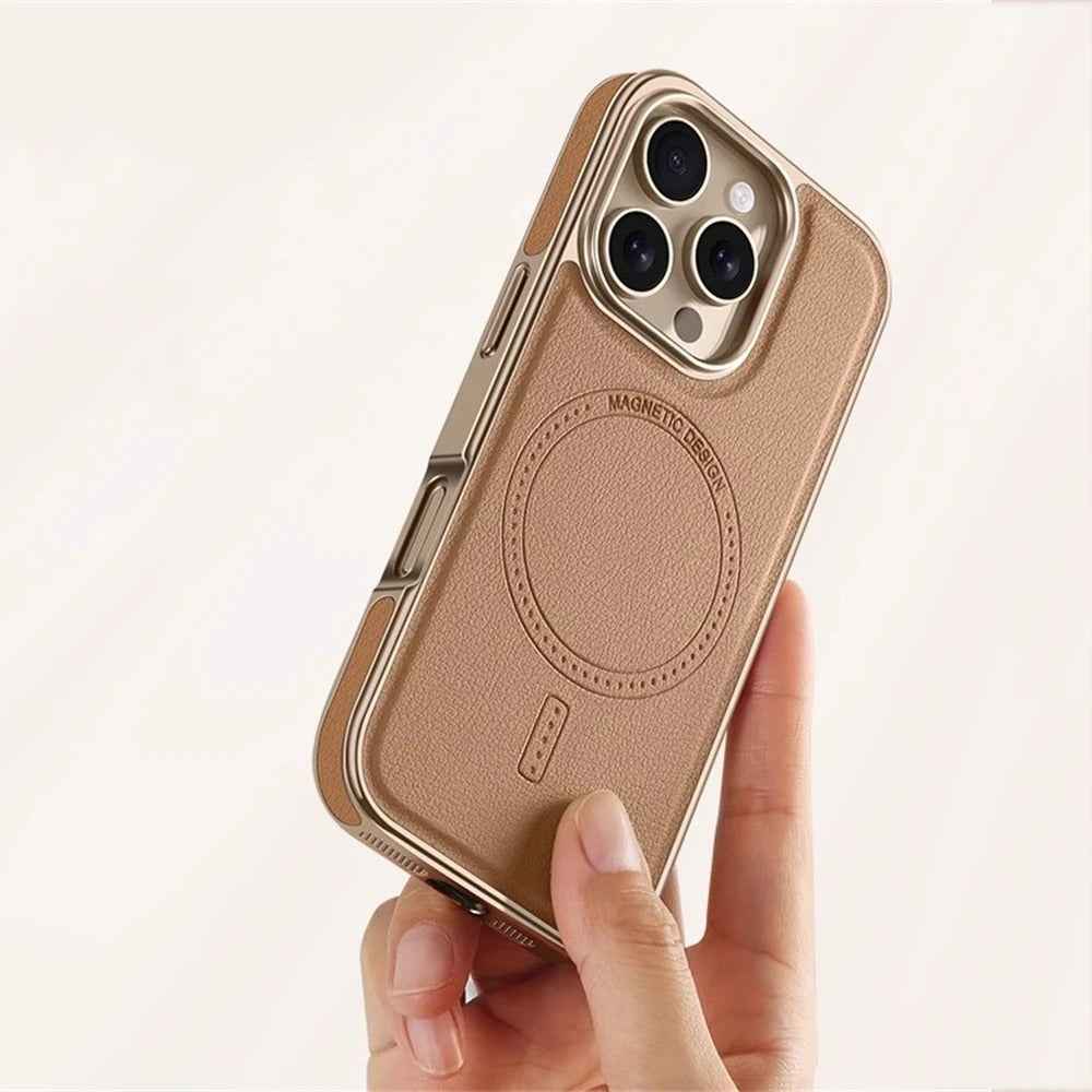 iPhone Series - LuxeFrame Leather Magnetic Case