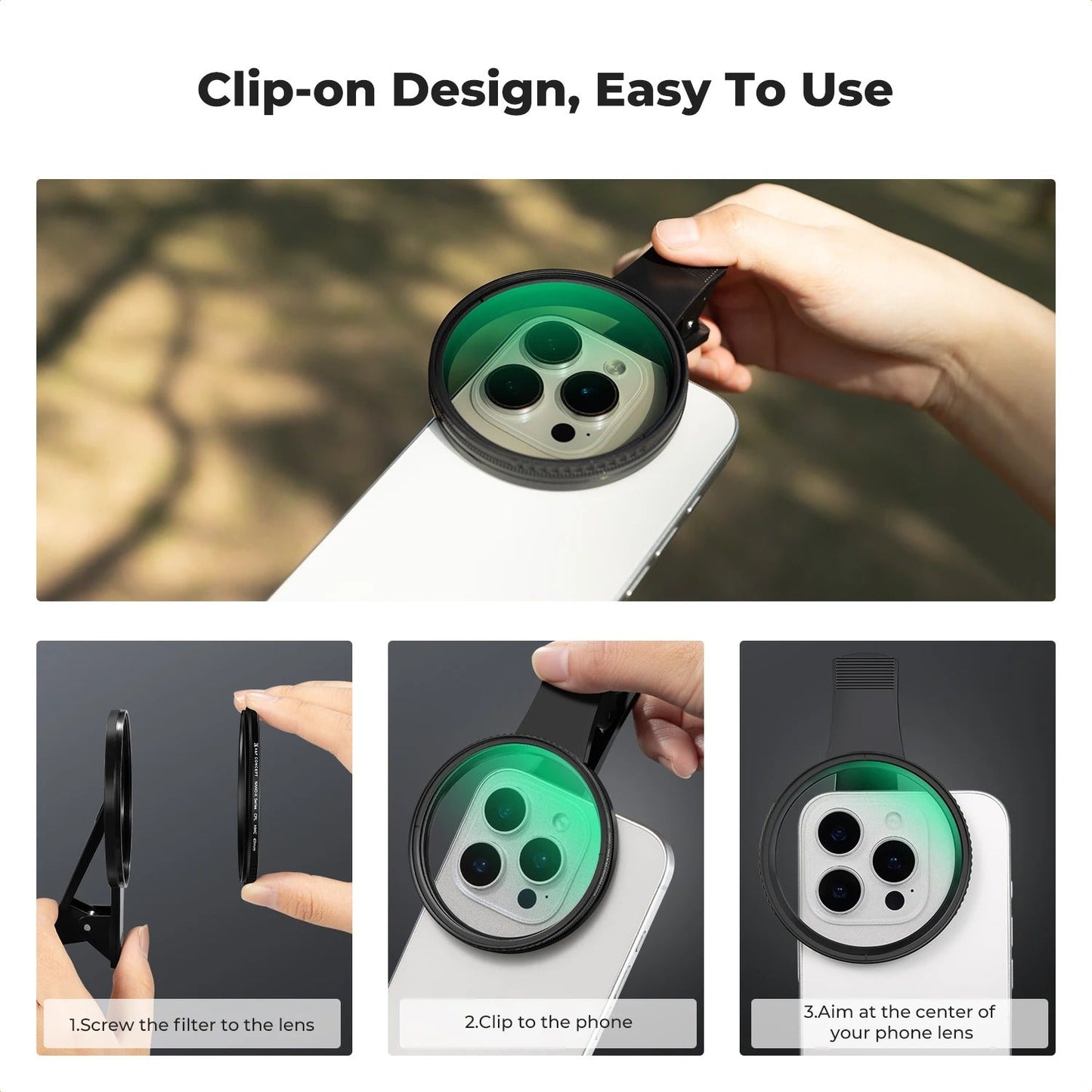 Polarised Phone Lens Kit