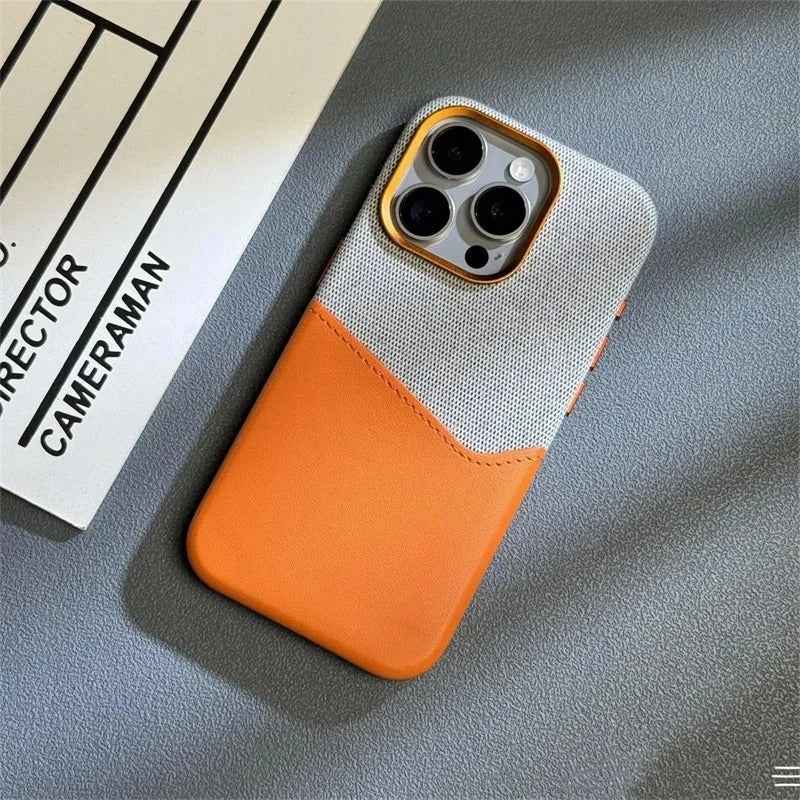 iPhone - Premium Duplex Jeansy Leather Case