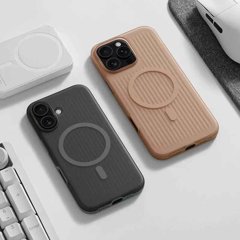 iPhone Series - Corrugated Pattern Magsafe Case