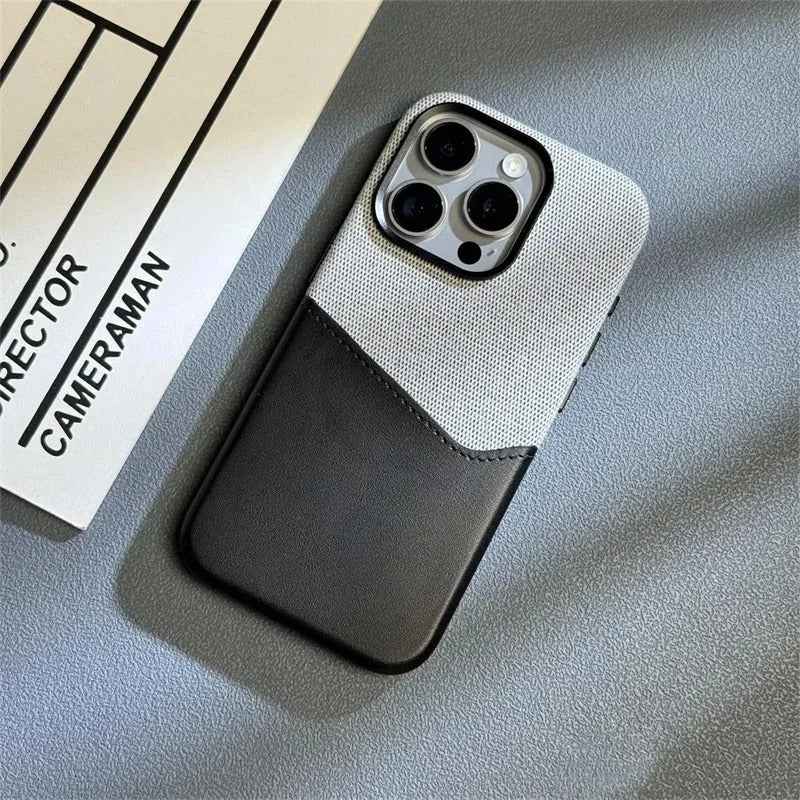 iPhone - Premium Duplex Jeansy Leather Case