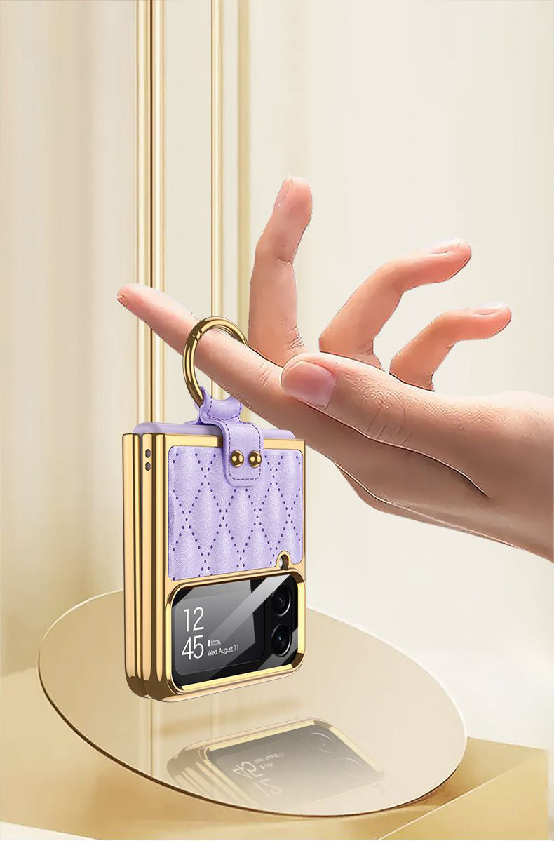Galaxy Z Flip Series - Luxury Leather Case