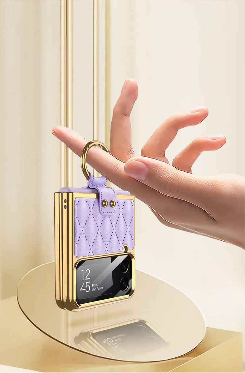 Galaxy Z Flip Series - Luxury Leather Case