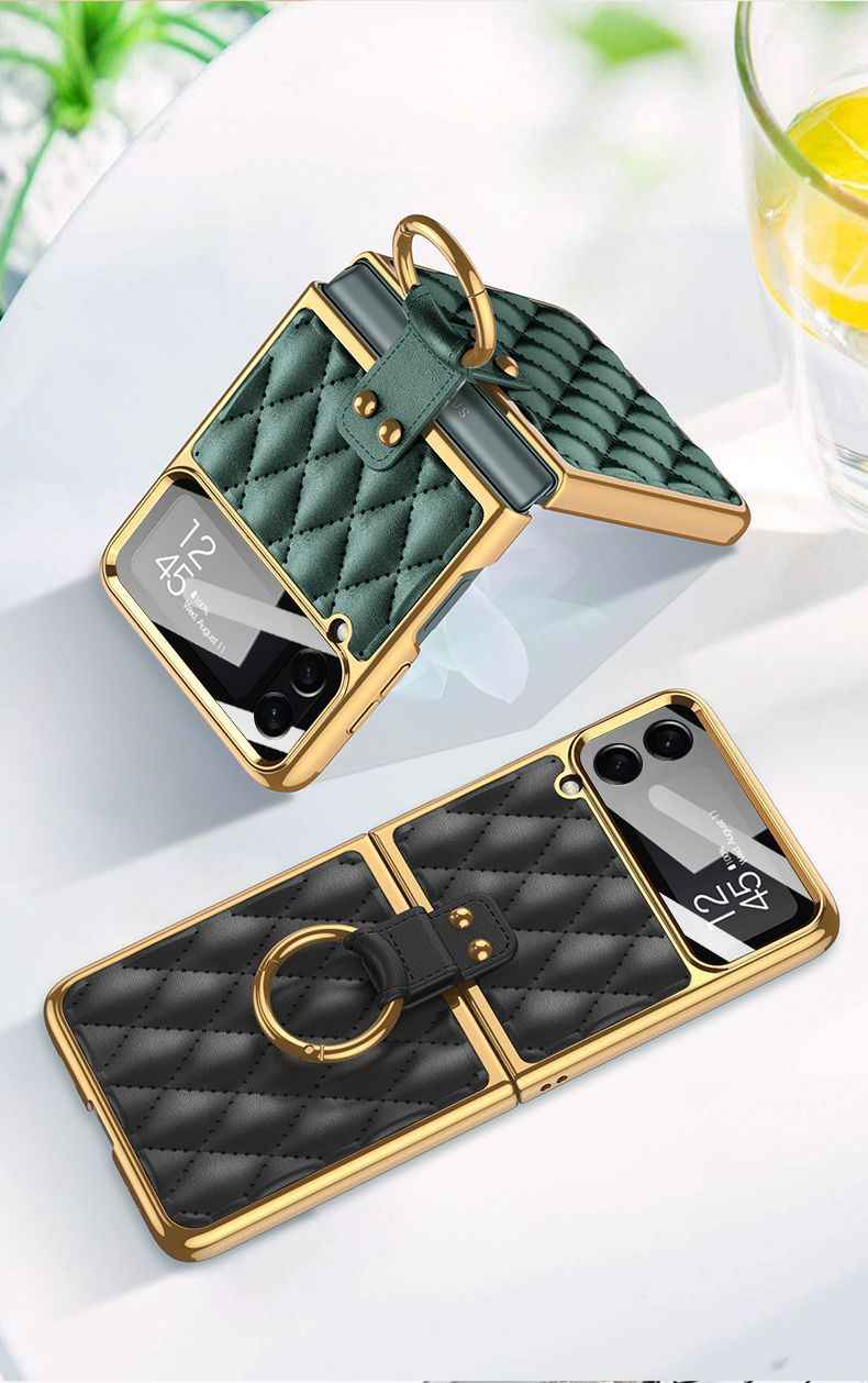 Galaxy Z Flip Series - Luxury Leather Case