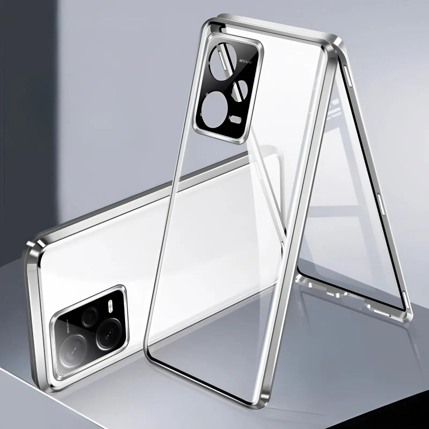 Redmi Note Series - Double Sided Magnetic Metal Frame Case