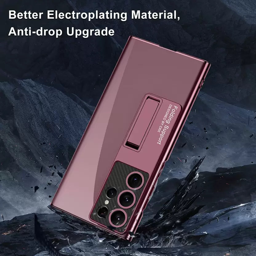 Transparent Kickstand Protective Case - Galaxy