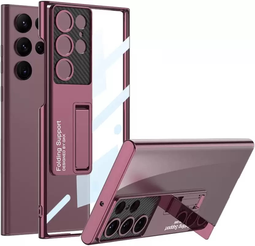 Transparent Kickstand Protective Case - Galaxy
