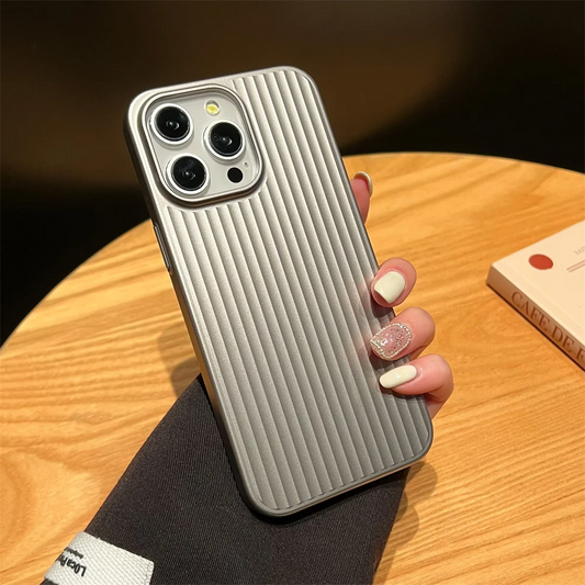 Ribbed Metallic Case - iPhone