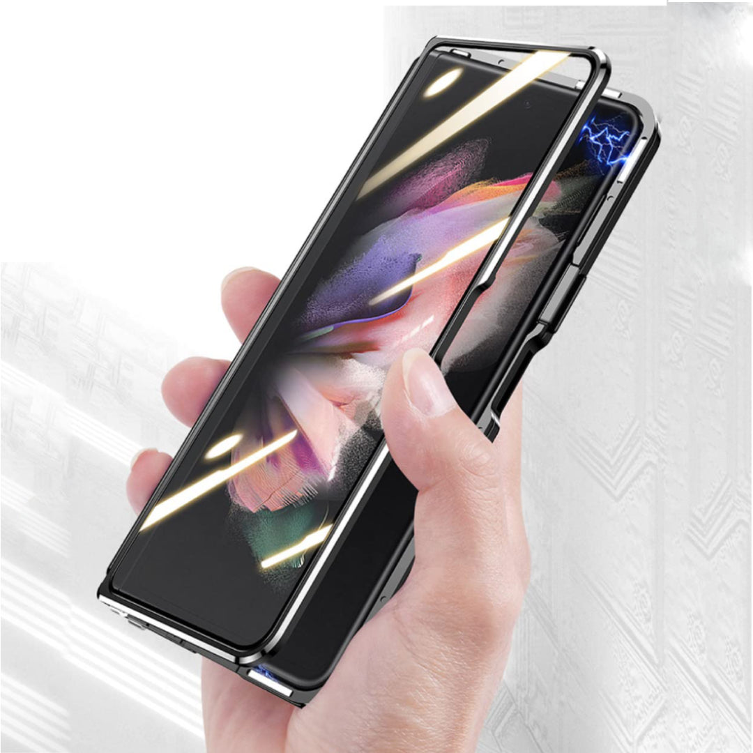 Galaxy Z Fold4 - Double Sided Magnetic Metal Frame Case