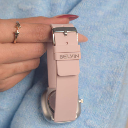 SquareFlex Silicone Strap Watch