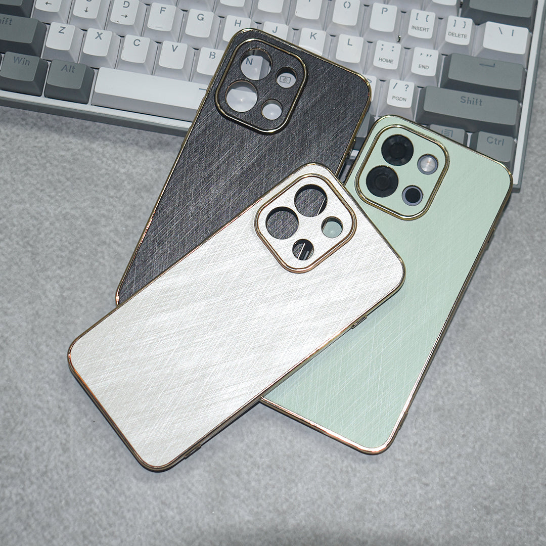 Golden Edge Bamboo Texture Case