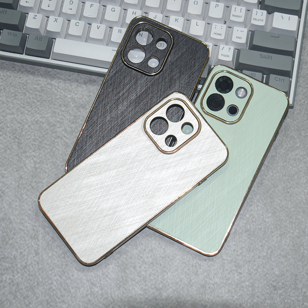 Golden Edge Bamboo Texture Case