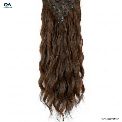 7 Pcs Set 16 Clip In Hair Extensions (Wavy)