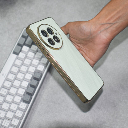Golden Edge Bamboo Texture Case
