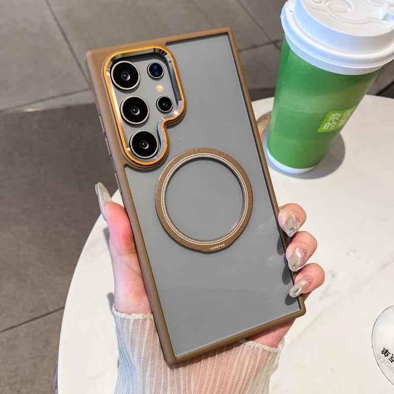 Royal Frame Transparent Case  - Galaxy