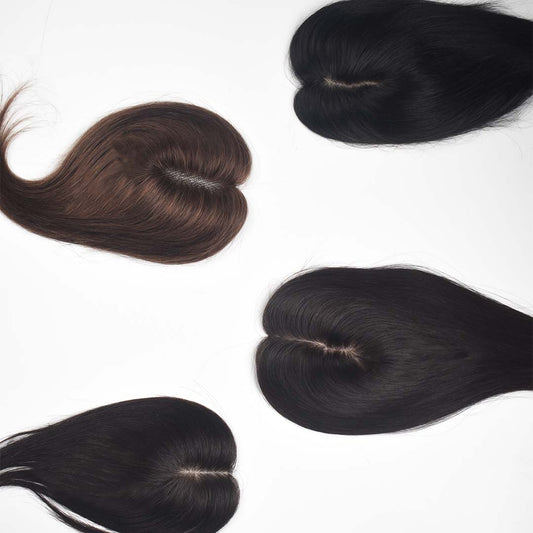 Invisible Human Hair Lace Topper - 18 Inch