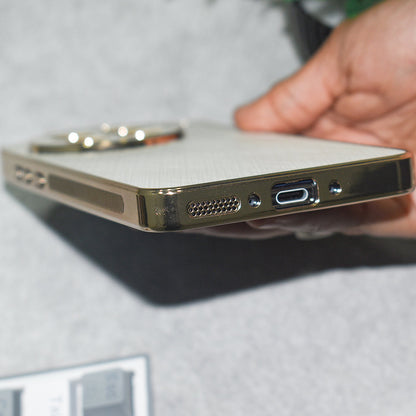 Golden Edge Bamboo Texture Case