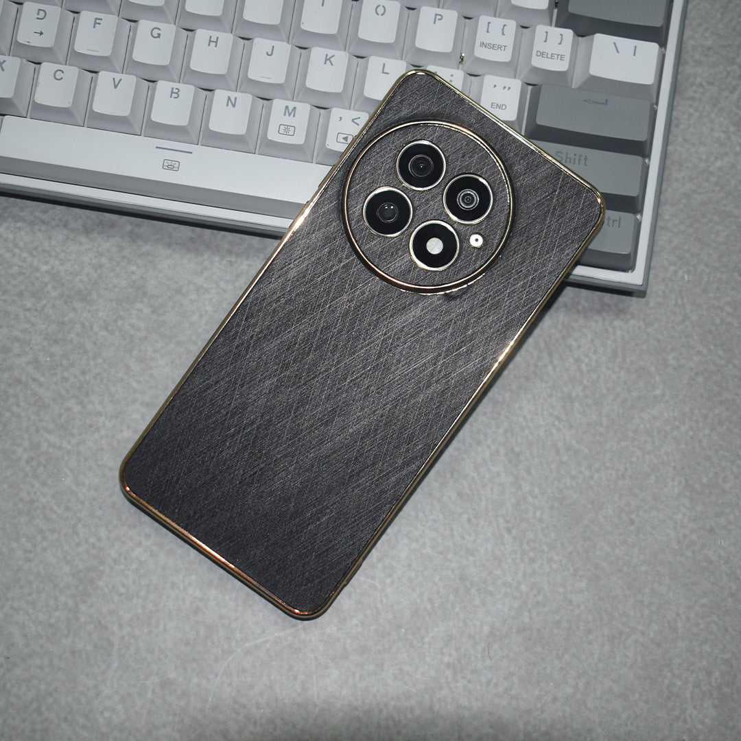 Golden Edge Bamboo Texture Case