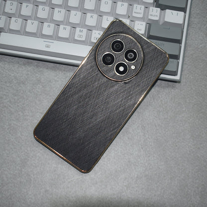 Golden Edge Bamboo Texture Case